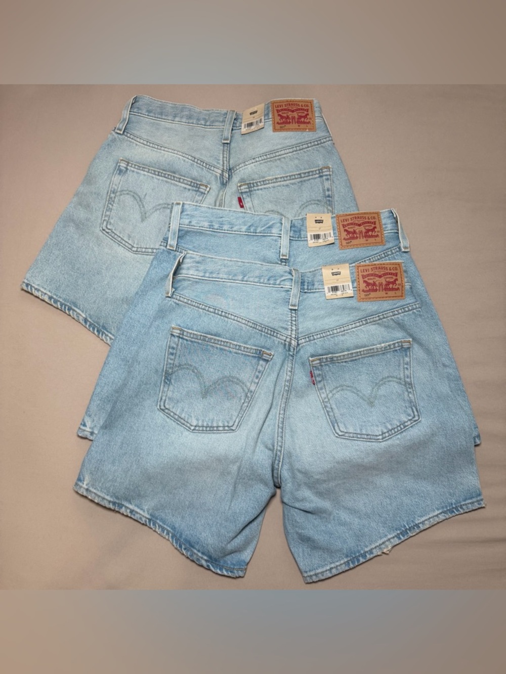 NWT Levi's 501 Button Fly Shorts High Rise Mid Thigh Medium Wash 100% Cotton - Picture 4 of 8